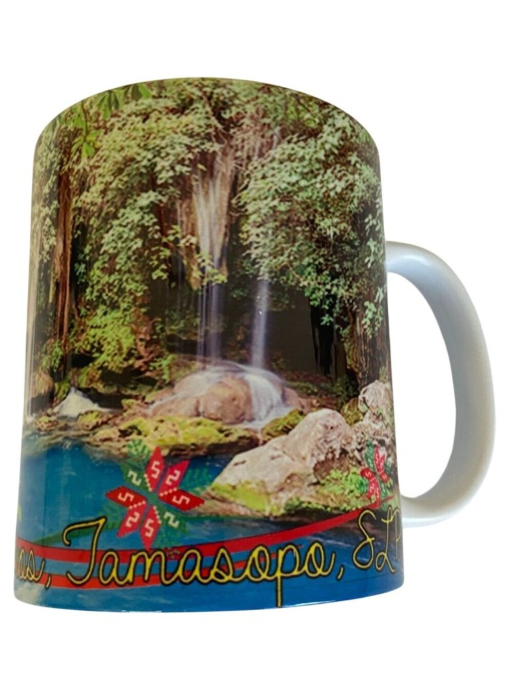 Vintage Coffee Mug Cascadas de Tamasopo Mexico Waterfalls 12 oz